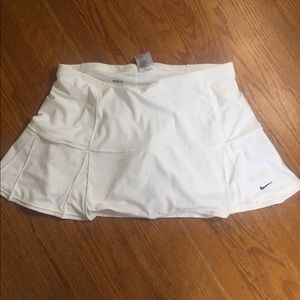 Nike white tennis skirt